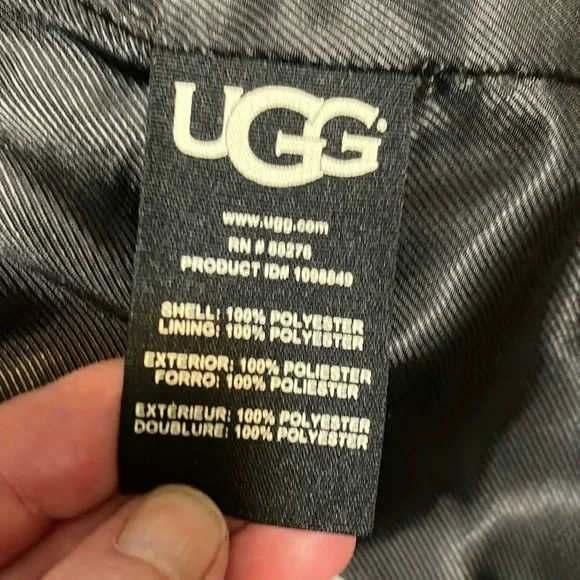 UGG Black Fur-Lined Outerwear - Picture 6 of 6